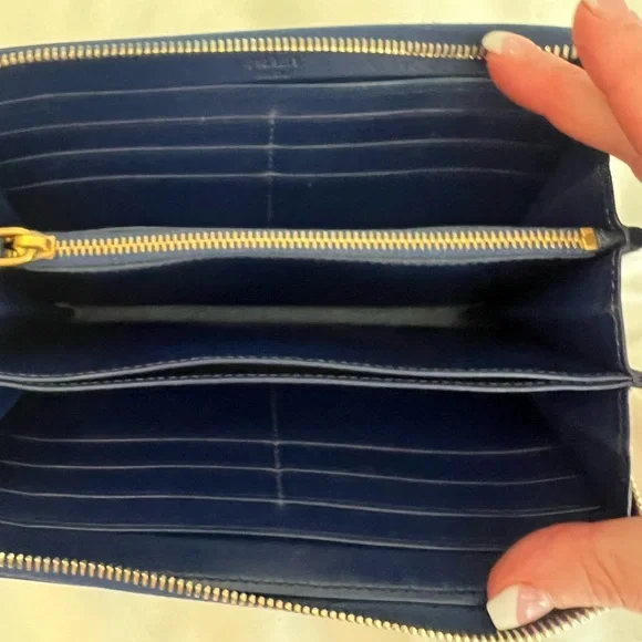 Prada Navy Quilted Accessory